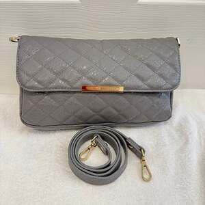Damsel in Defense Conceal Carry Quilted Clutch Handbag The Daphne Gray